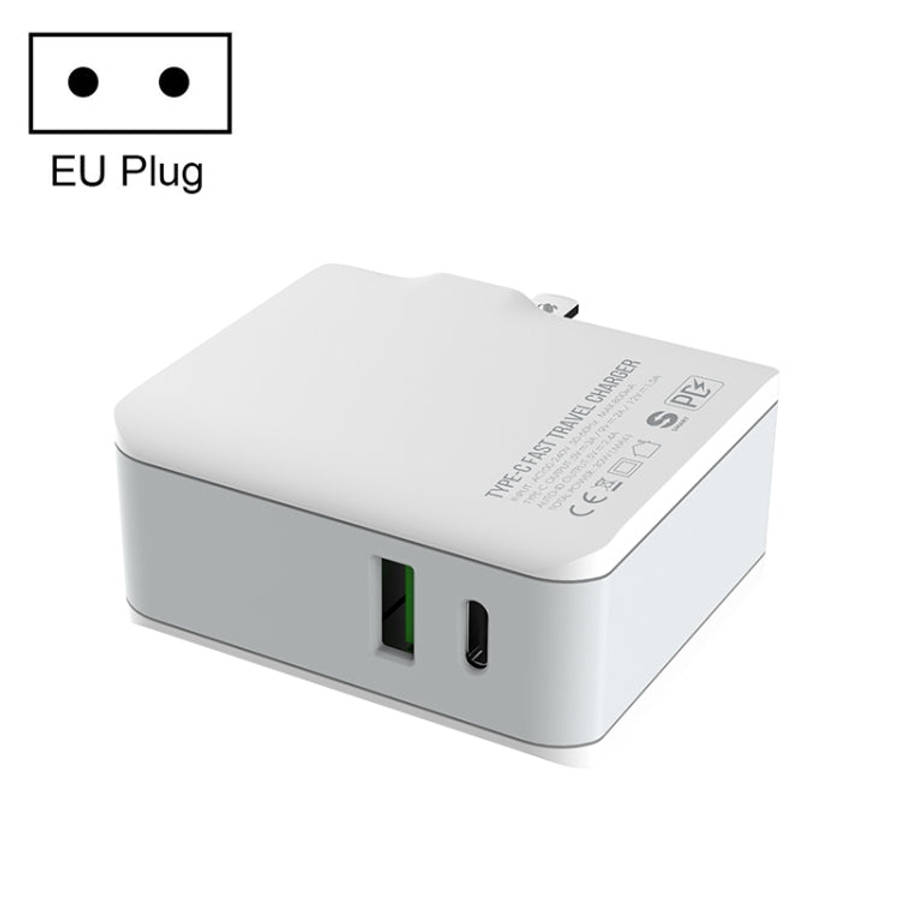 LDNIO A4403C 30W PD + Auto-id Foldable Fast Travel Charger with 1m 8 Pin Cable, AU Plug, with 8 P...