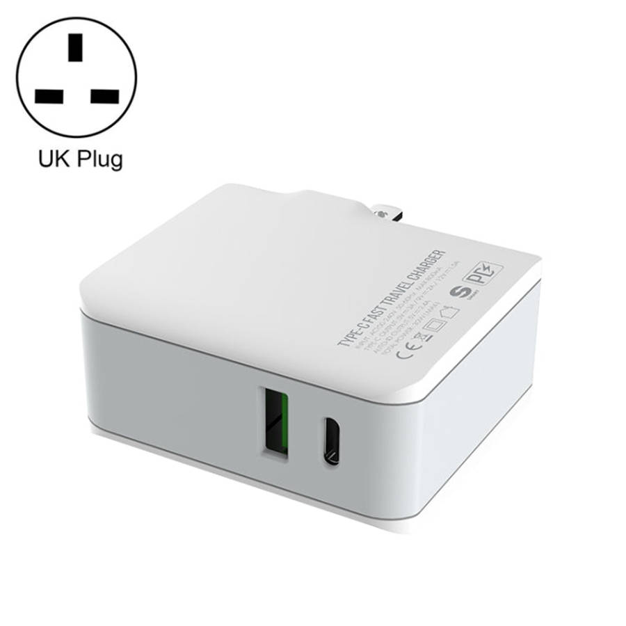 LDNIO A4403C 30W PD + Auto-id Foldable Fast Travel Charger with 1m 8 Pin Cable, AU Plug, with 8 P...