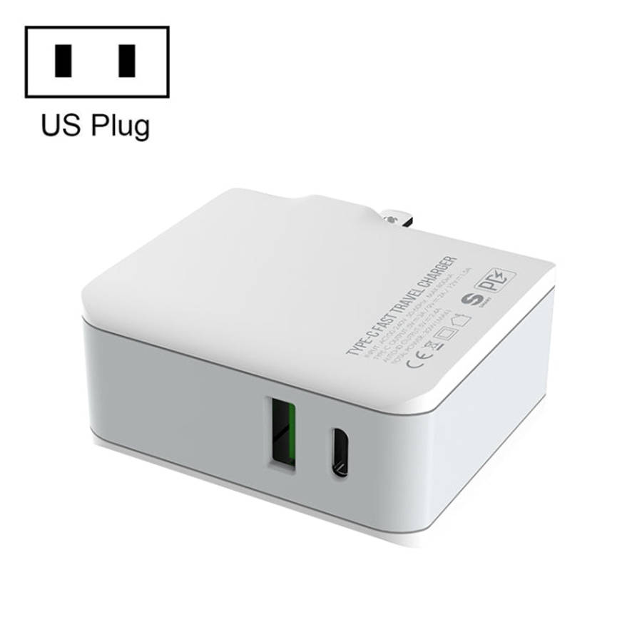LDNIO A4403C 30W PD + Auto-id Foldable Fast Travel Charger with 1m 8 Pin Cable, AU Plug, with 8 P...