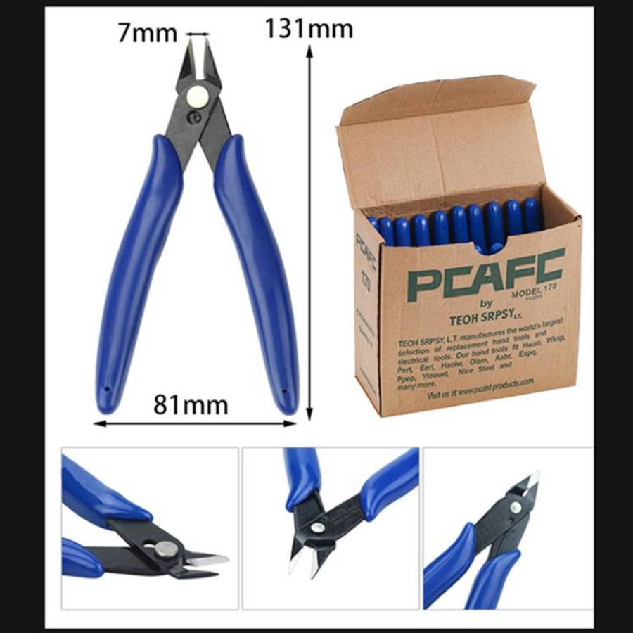 170 Electronic Pliers Diagonal Side Cutting  Cable Wire Cutter Repair Hand Tool, Plato 170