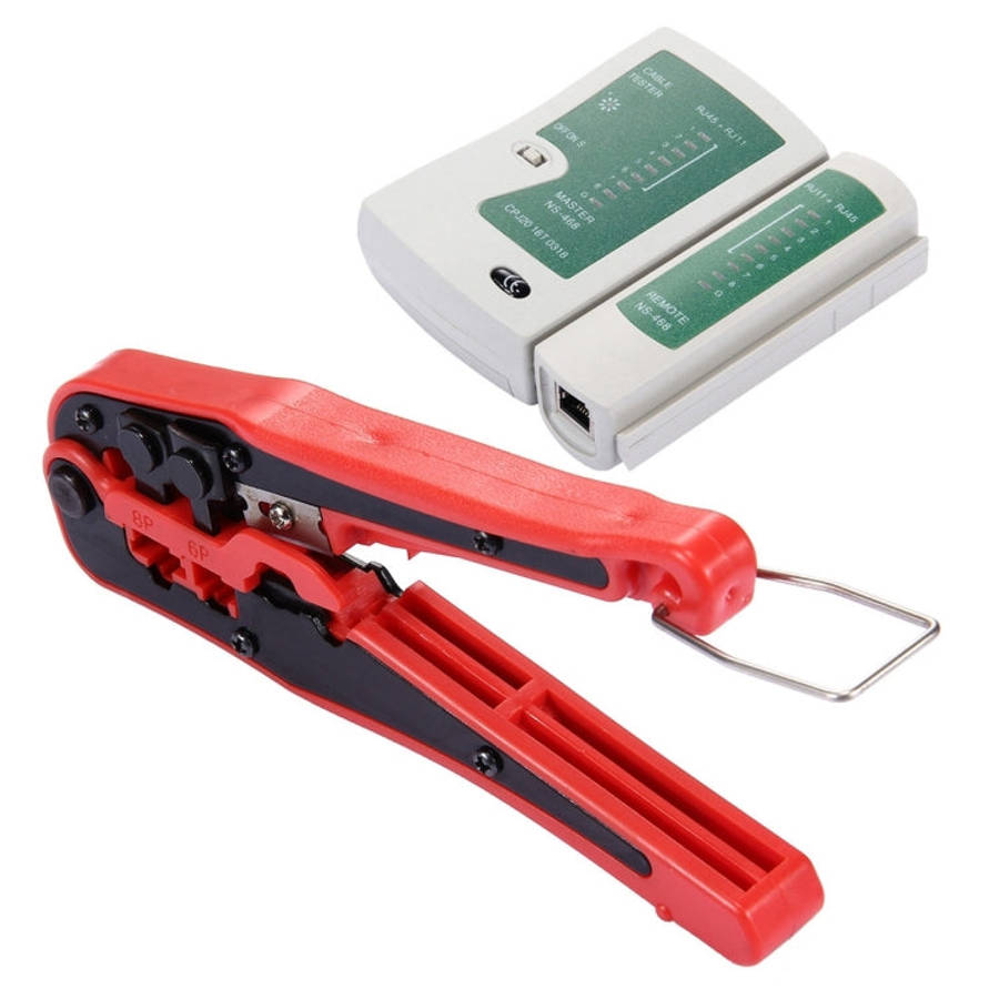 WLXY 4 in 1 Portable Crimping Stripper Punch Down  Wire Line Detector Ethernet Network Cable Test...