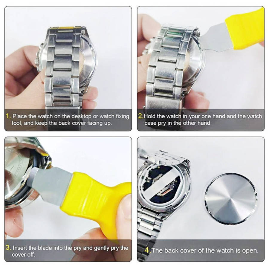 2 in 1 Repair Tool Watch Back Cover Case Opener Knife, 2 in 1