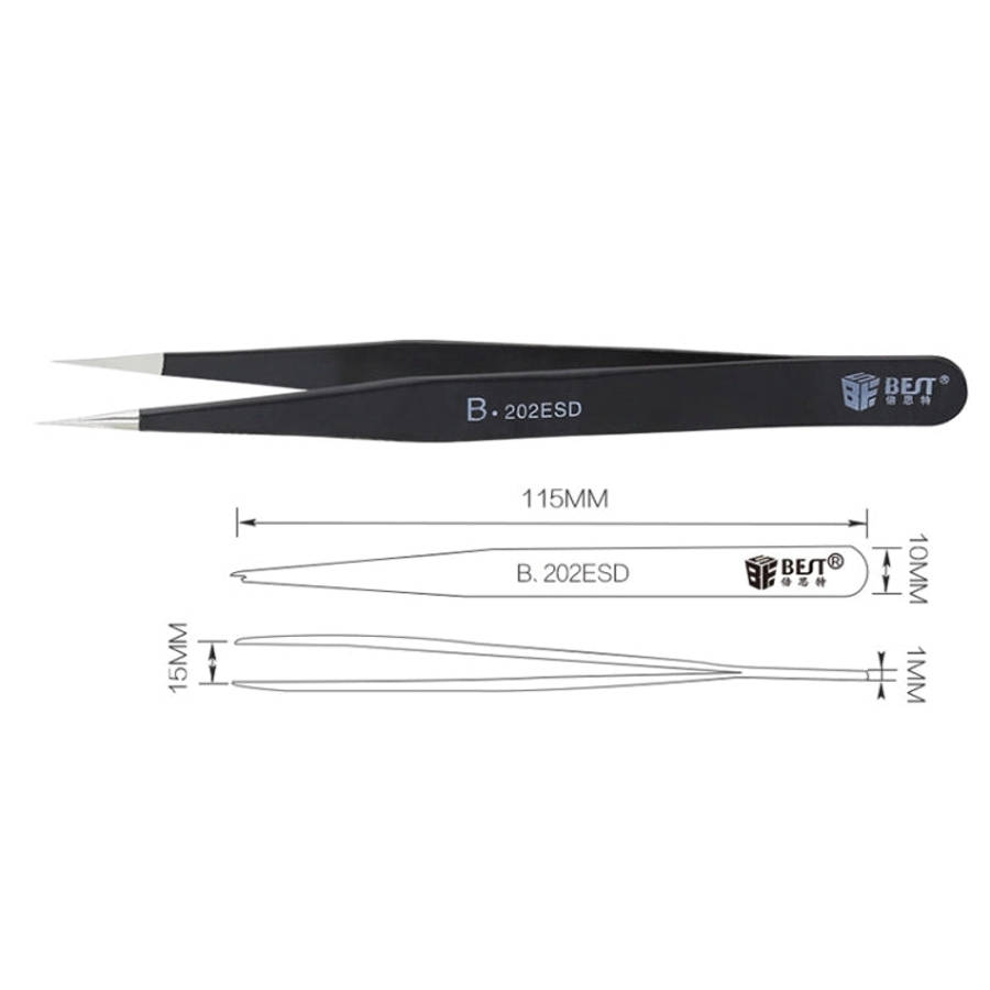 BEST BST-202ESD  Best electronic hand tool tweezers, BST-202ESD