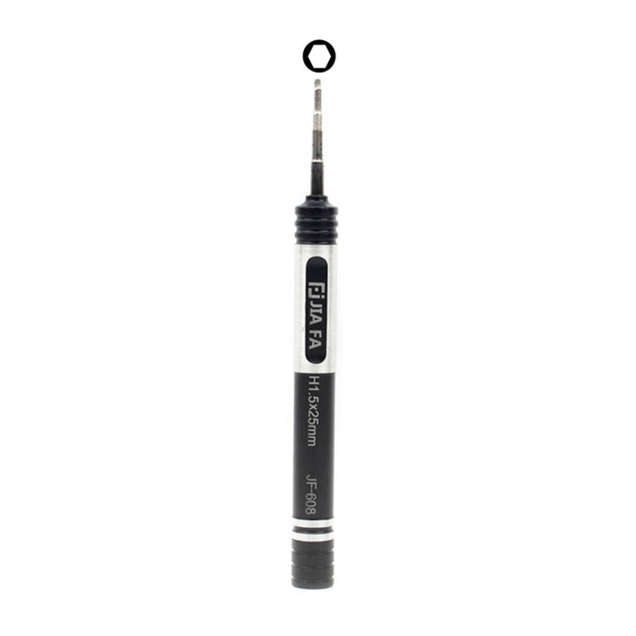 JF-608-H1.5 Metal Mobile Phone Repair Tool Hexagon Head Screwdriver, H1.5 Torx
