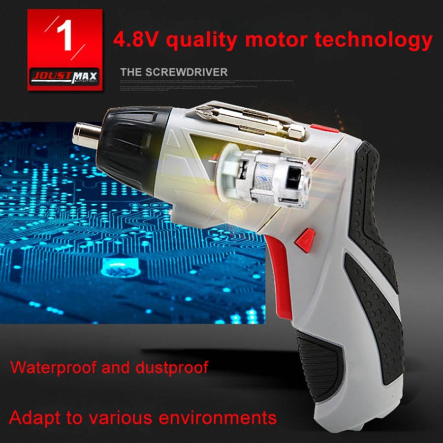 4.8V Multi-functional Household Electric Screwdriver Electric Drill Electric Screwdriver Set US P...
