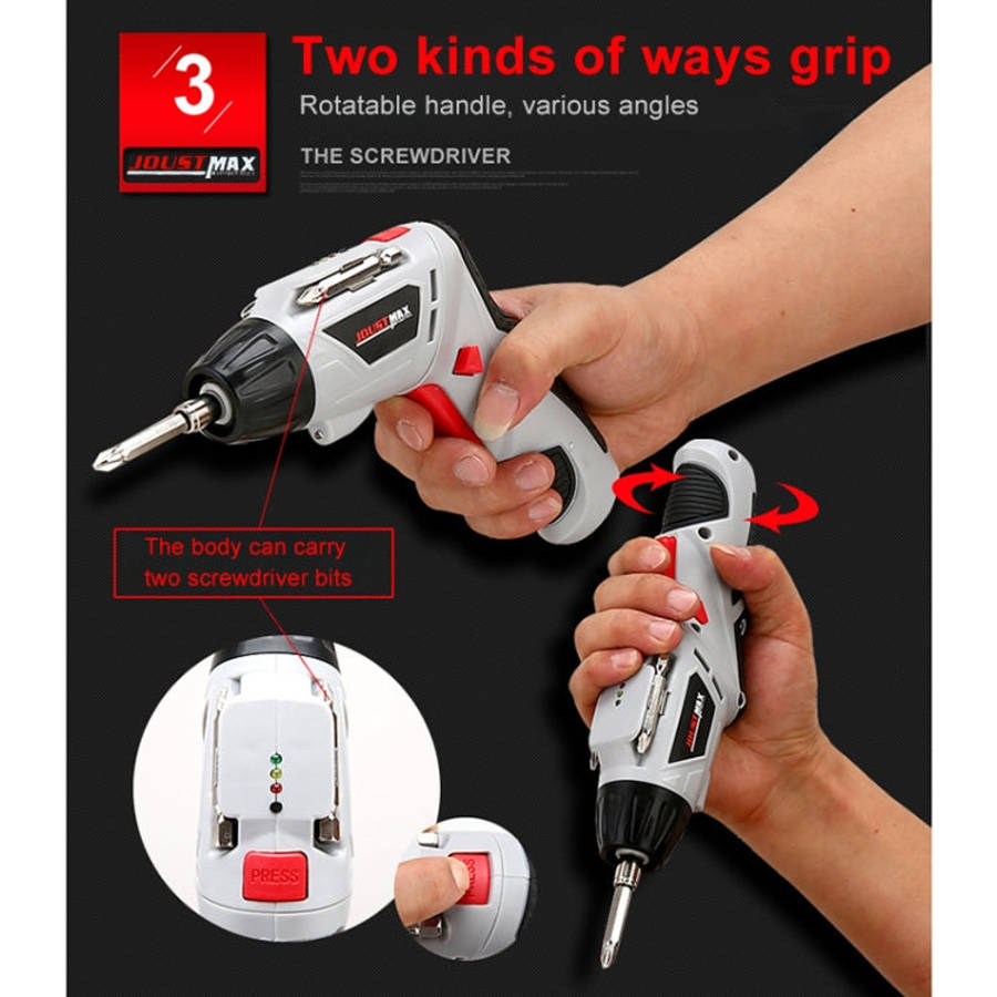 4.8V Multi-functional Household Electric Screwdriver Electric Drill Electric Screwdriver Set US P...