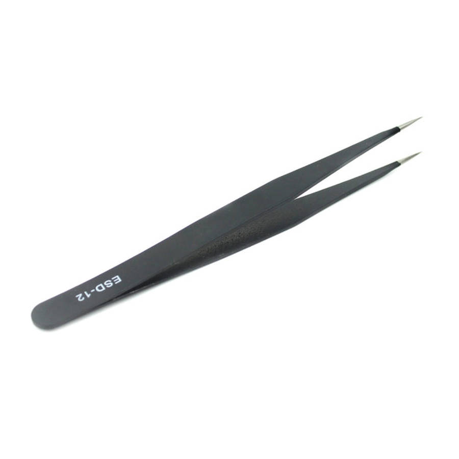 JIAFA JF-603 Straight Tip Tweezers, JF-603 Black