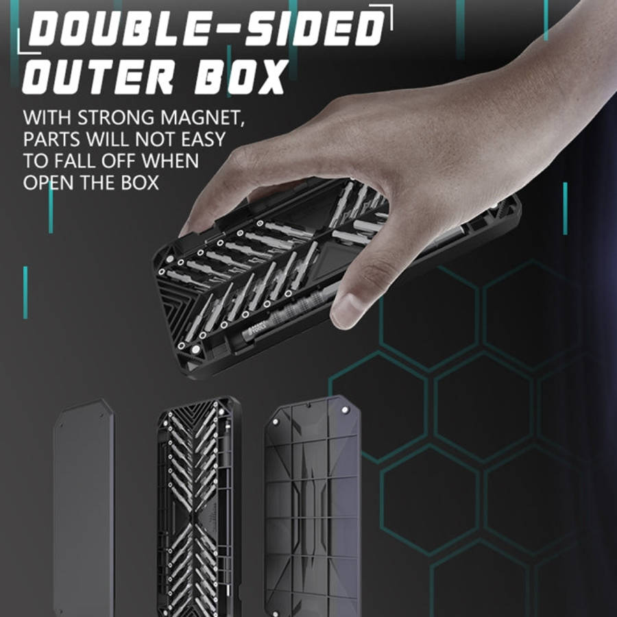 JAKEMY JM-8175 50 in 1 Double-sided Outer Box Multifunctional and Precision Screwdriver Tool Set,...
