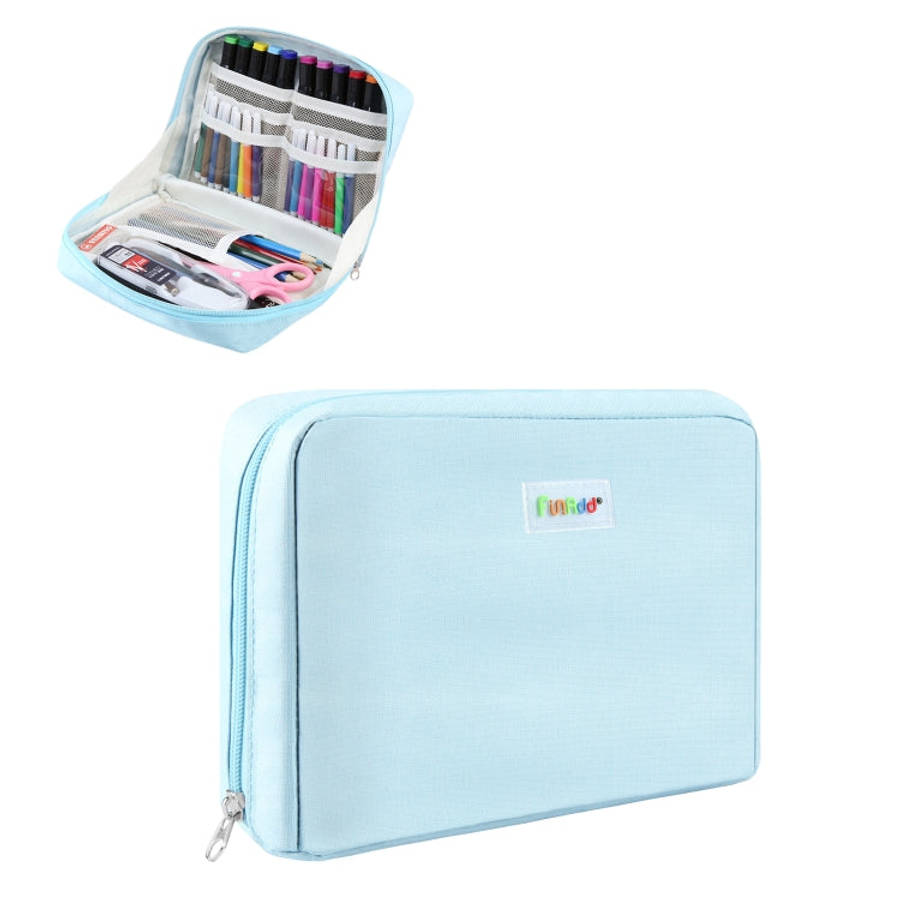FunAdd Large-capacity Pencil Case Storage Organizer Canvas Cosmetic Bag, Size: 230 x 170 x 75mm, ...