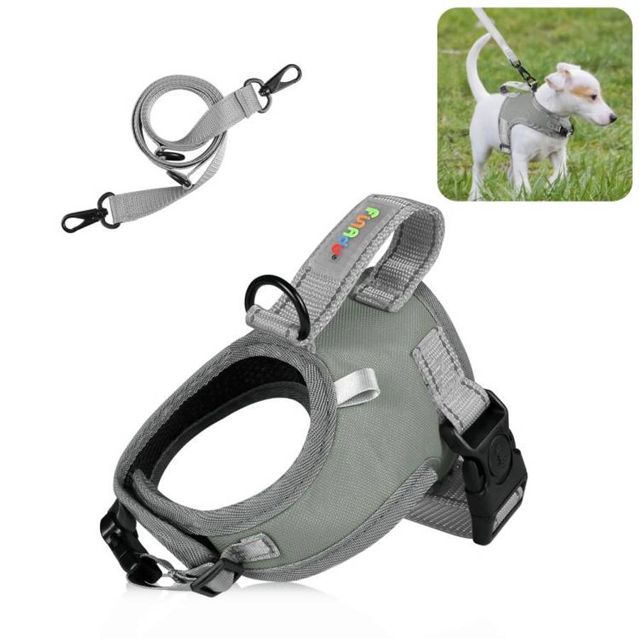 FunAdd Traction Rope Reflective Breathable Nylon Pet Vest Dog Harness, Size: S, Size: S