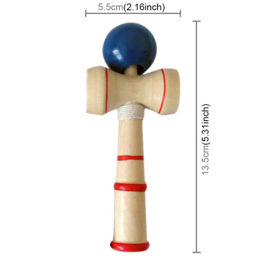 Classic Wooden Skill Toy Kendama with Extra String, Size: 13.5 x 5.5cm
