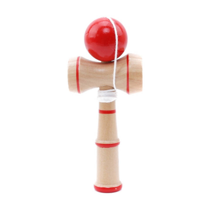 Classic Wooden Skill Toy Kendama with Extra String, Size: 13.5 x 5.5cm
