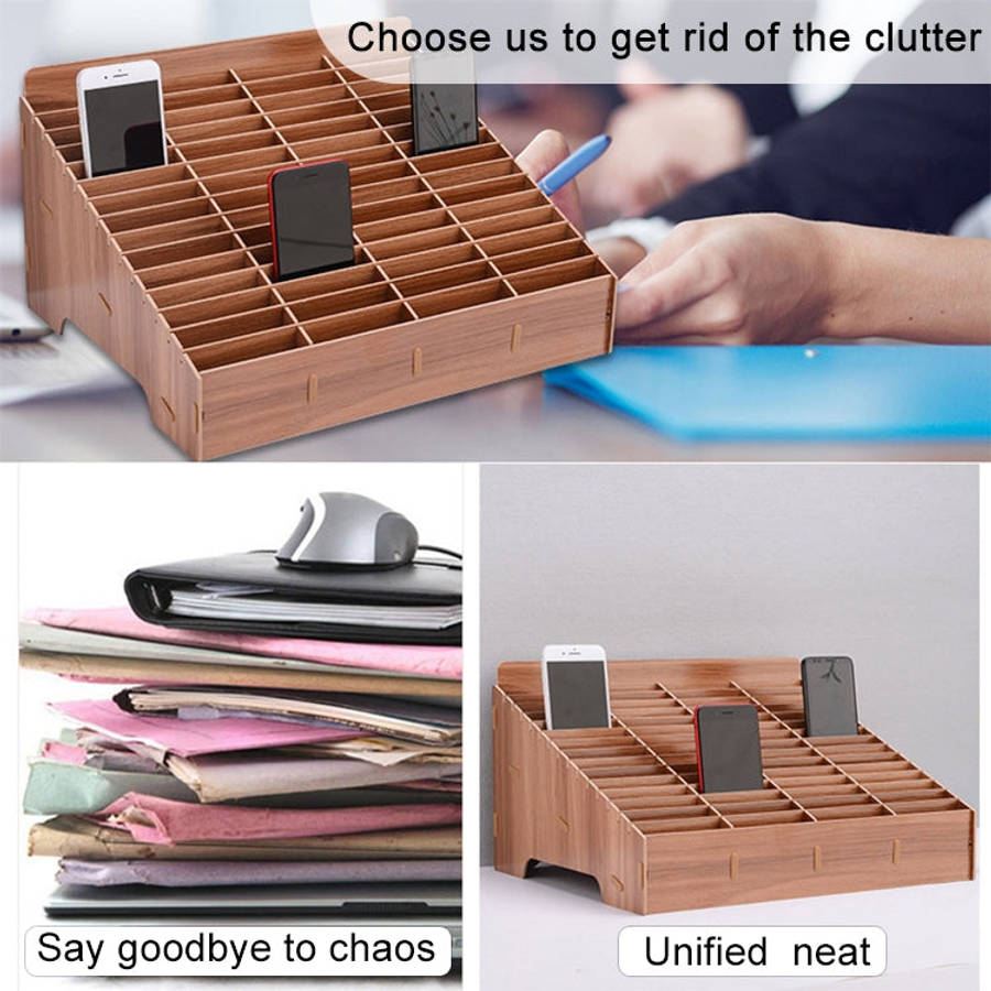 Wooden Multi-cell Mobile Phone Film Stand Desktop Accessories Display Rack, 14 Grids, Size: 21x17...