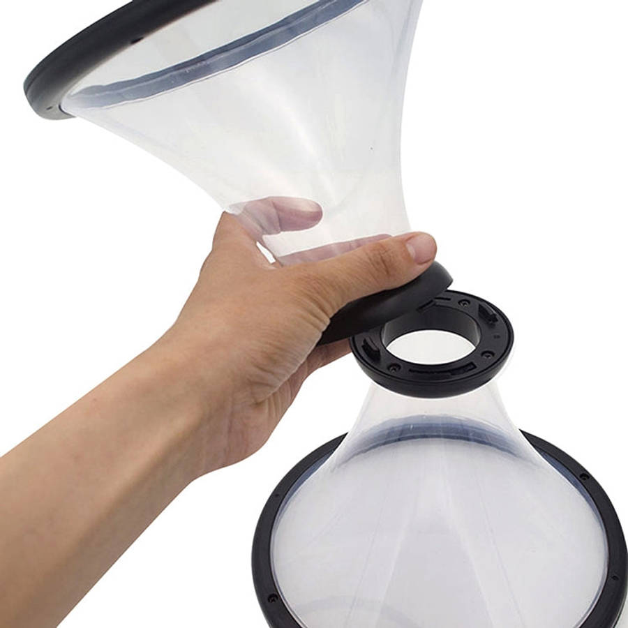 Vortex Bank Decompression Transparent Funnel Gravity Rotating Coin Storage Box, Funnel