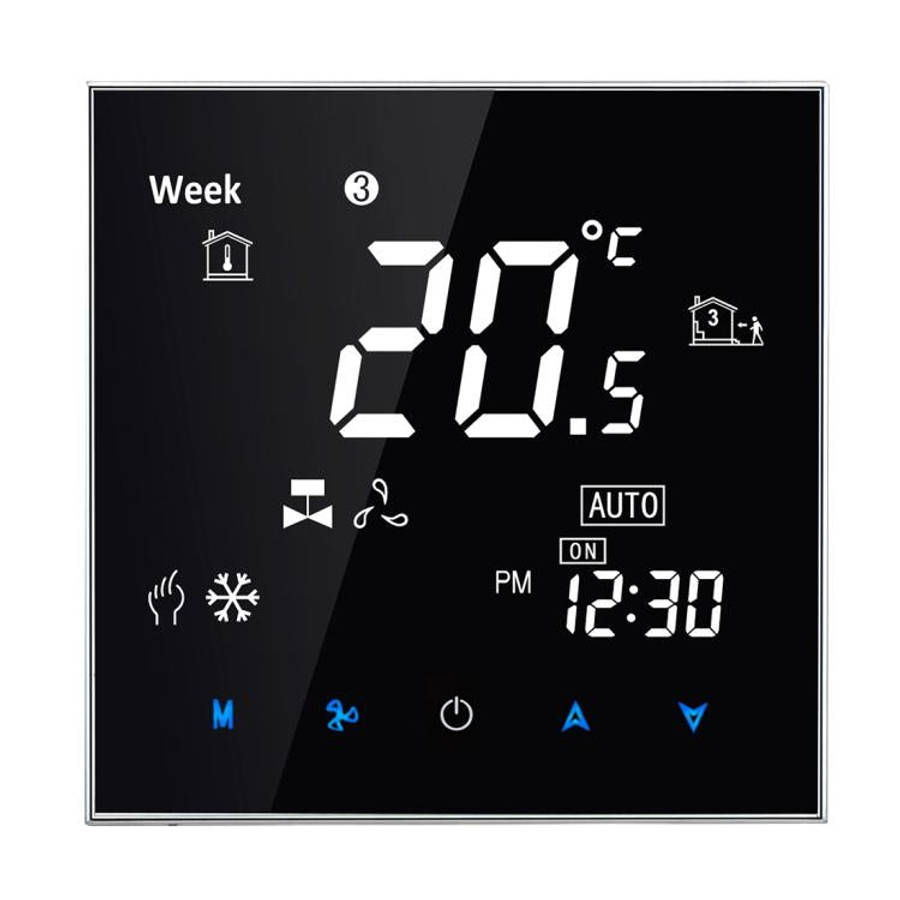 BAC-2000 Central Air Conditioning Type Touch LCD Digital 2-pipe Fan Coil Unit Room Thermostat, Di...