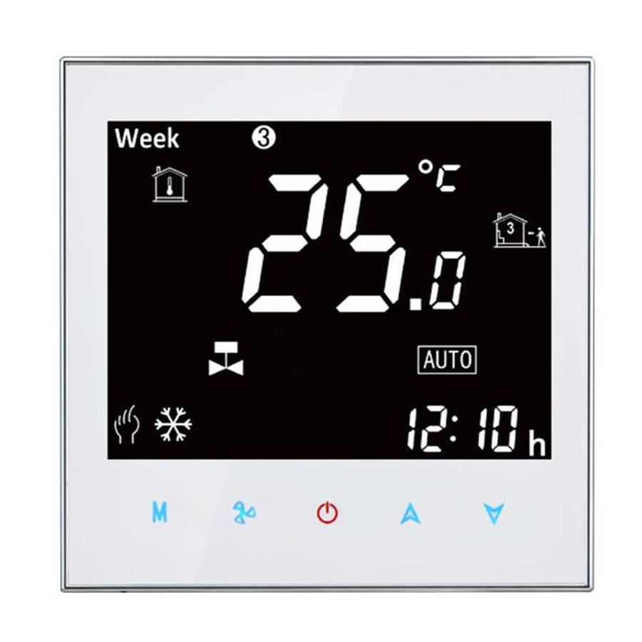 BAC-2000 Central Air Conditioning Type Touch LCD Digital 2-pipe Fan Coil Unit Room Thermostat, Di...