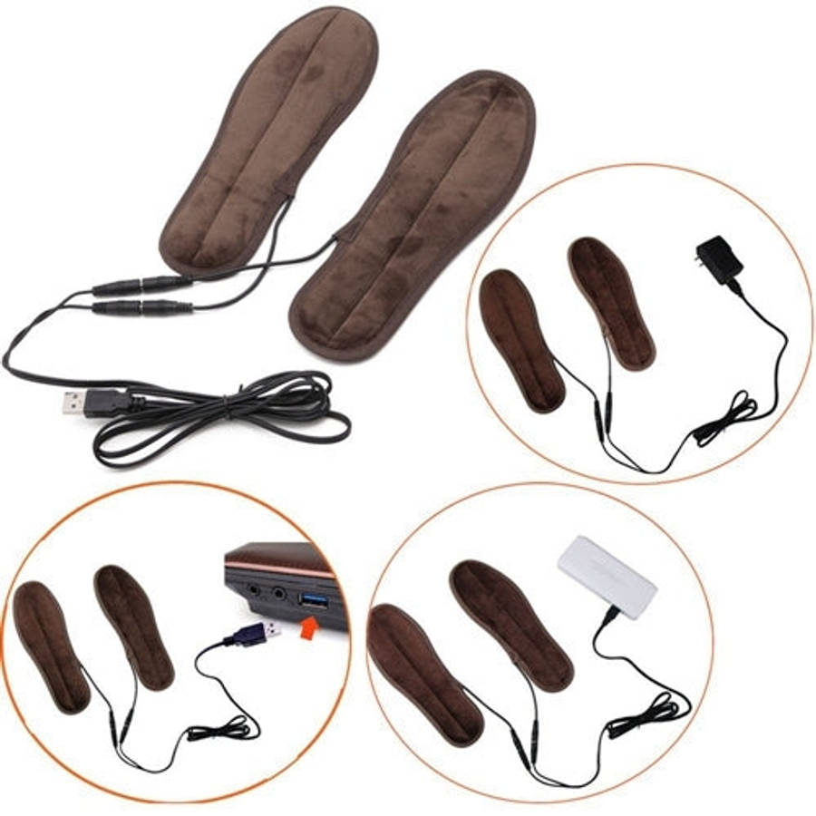 USB Electric Powered Heated Insoles Keep Feet Warm Pad with USB Cable, Size: 41-42 yard, Size: 41...