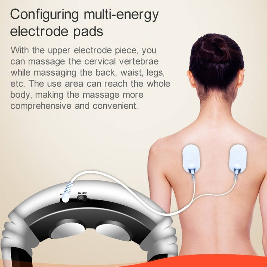 USB Charging 1300 mAh Electric Back Neck Shoulder Electrical Pulse Electric Shock Body Massager, ...