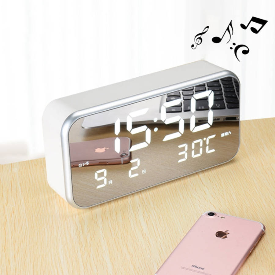 Multi-functional Large Screen LED Digital Music Alarm Clock with Time / Week / Temperature / Cale...