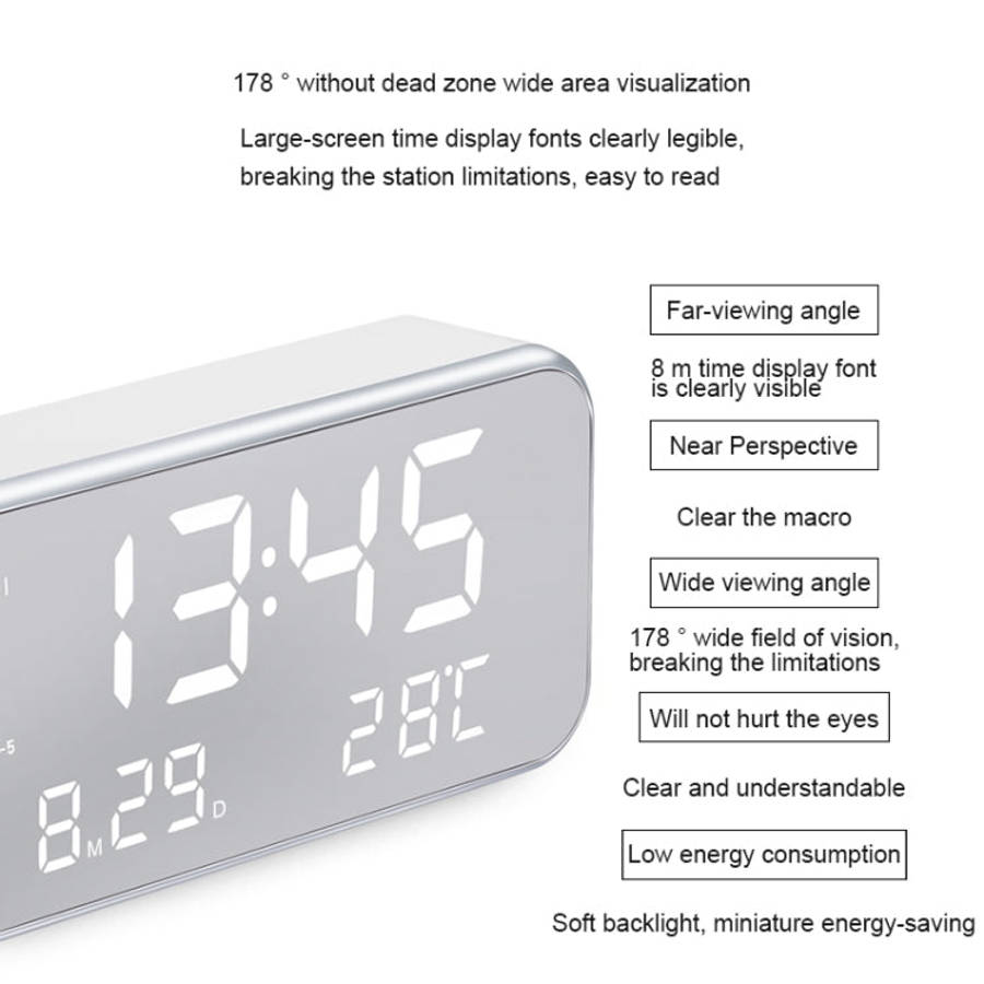 Multi-functional Large Screen LED Digital Music Alarm Clock with Time / Week / Temperature / Cale...