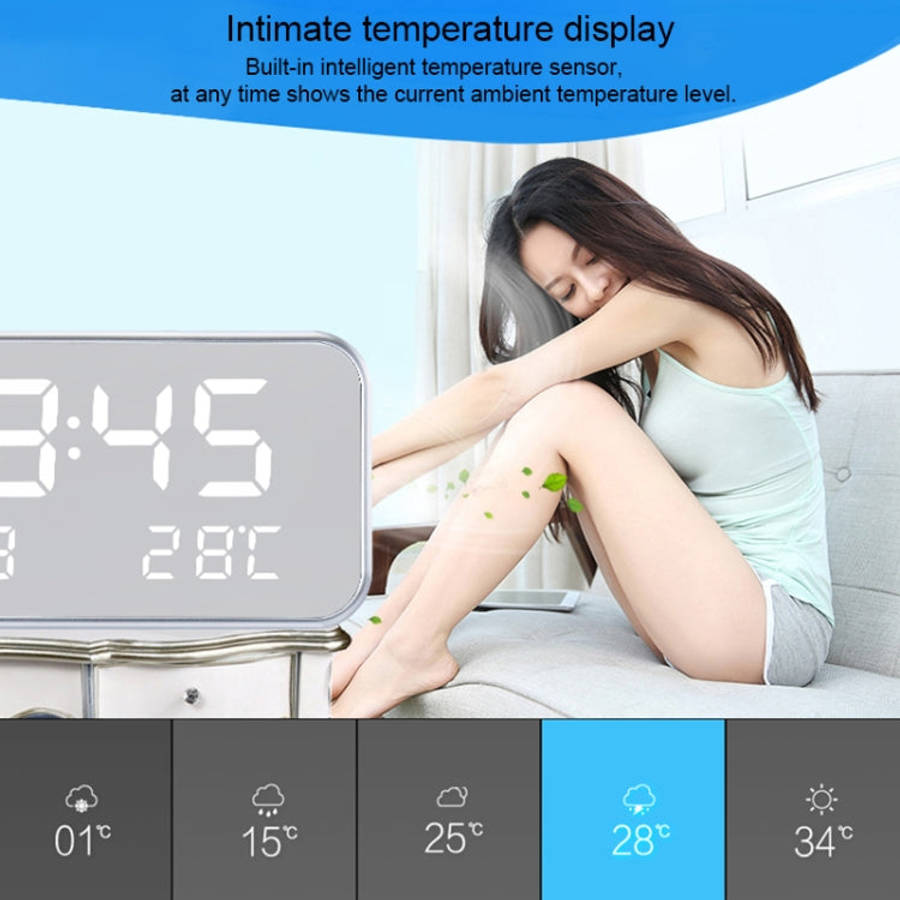 Multi-functional Large Screen LED Digital Music Alarm Clock with Time / Week / Temperature / Cale...