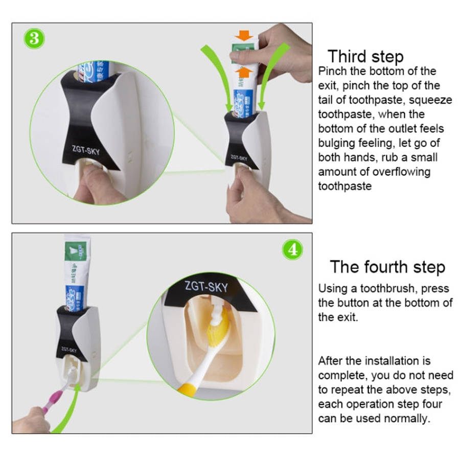 Automatic Toothpaste Dispenser Set with 5 Toothbrush Holder