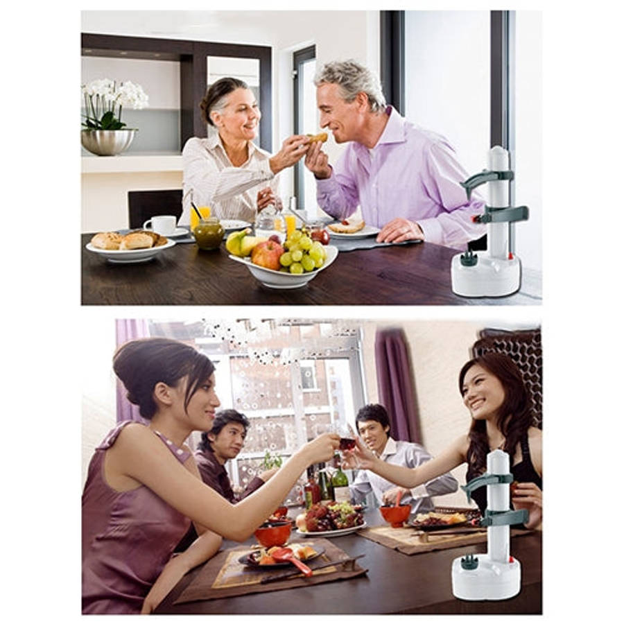 Multifunction Stainless Steel Electric Vegetables Fruit Peeler Automatic Peeling Machine, Dry Bat...