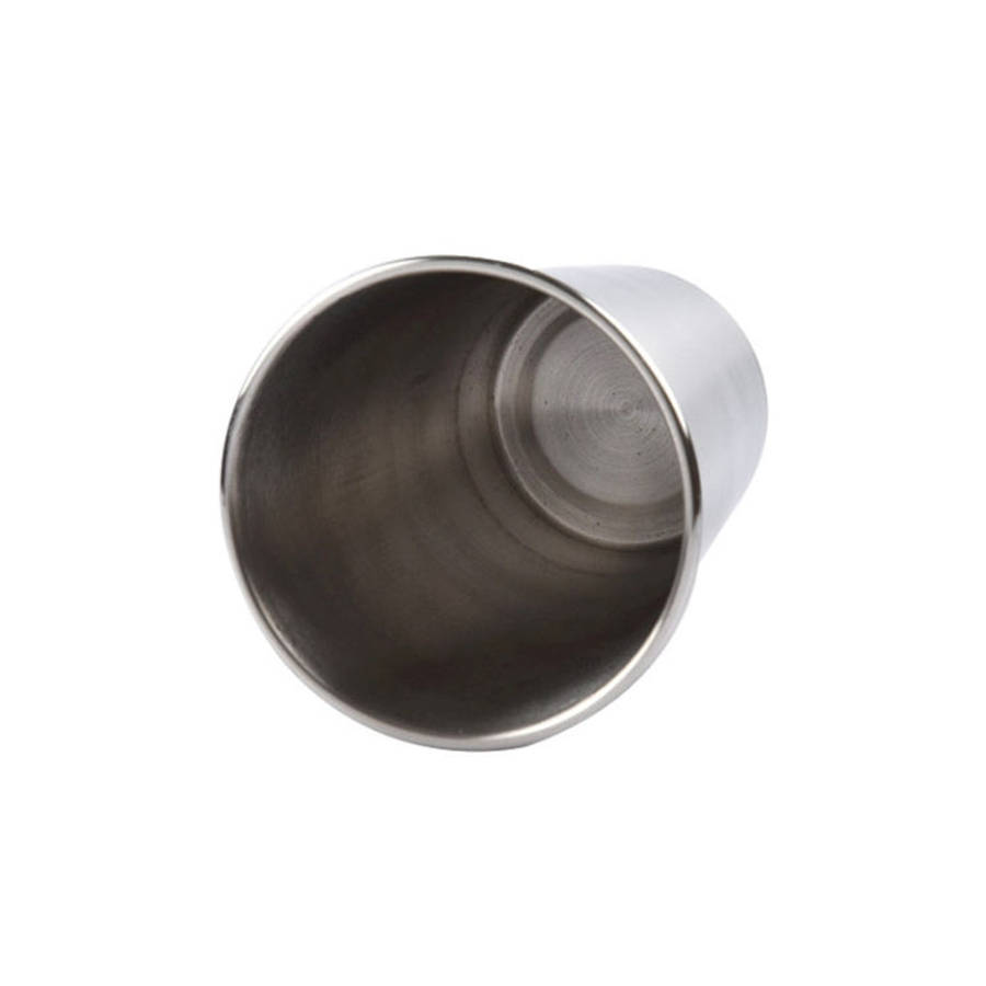 320ml Single Wall Electropolished Stainless Steel Brief Wine Cup(Silver), 320ml