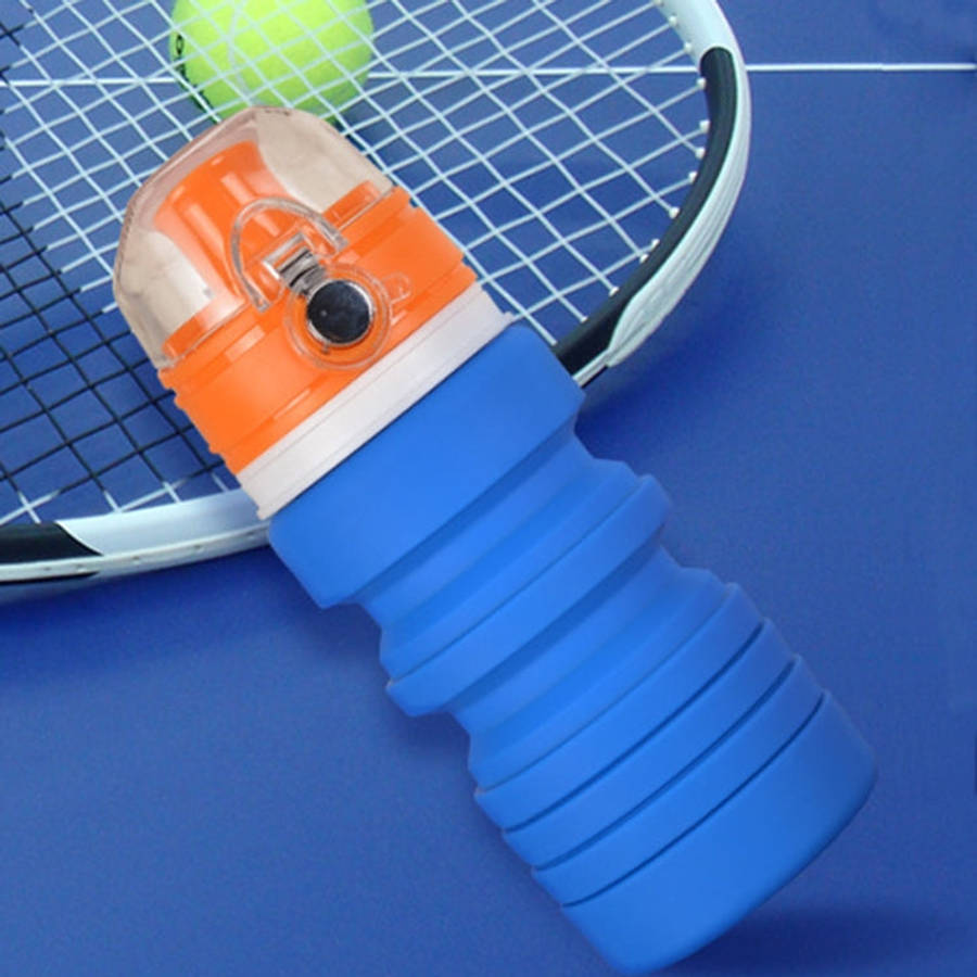 500mL Outdoor Travel Silicone Foldable Kettle Telescopic Cup Sports Drinking Bottle