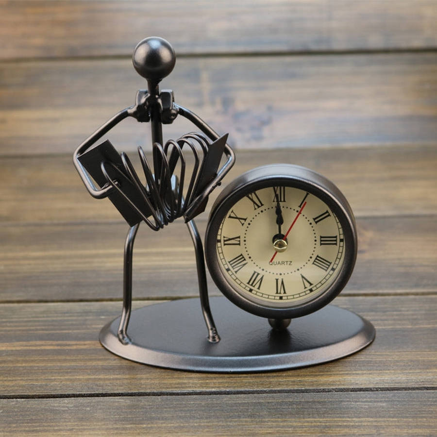 Creative Iron Stainless Steel Small Alarm Clock Retro Personalized Watches and Clocks Boutique Gi...