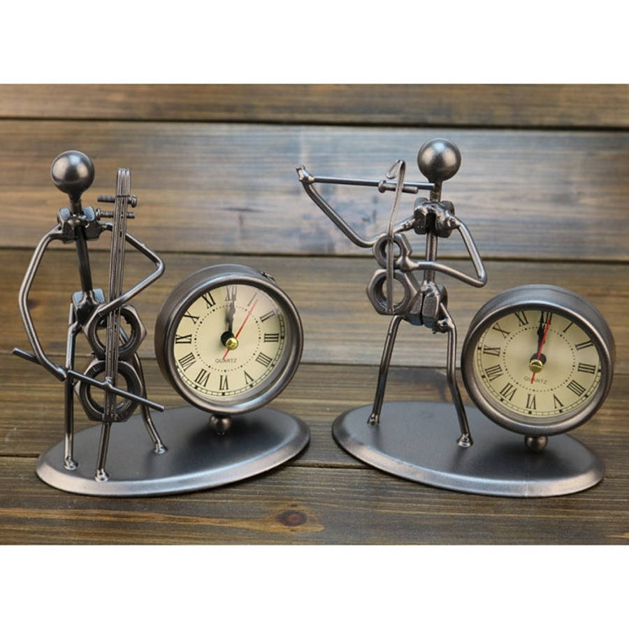 Creative Iron Stainless Steel Small Alarm Clock Retro Personalized Watches and Clocks Boutique Gi...
