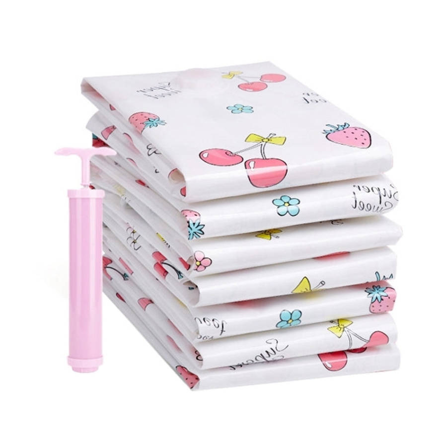 4PCS Space Saving Candy Color Pattern Vacuum Storage Bag, Explosion-proof Thinken Quilts Clothing...