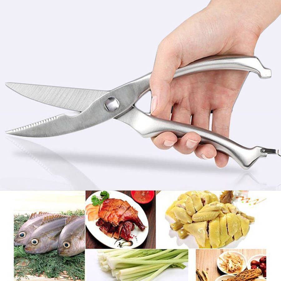 10 inch Kitchen Poultry Fish Chicken Bone Stainless Steel Cutter Cook Gadget Shear, Gift Box Pack...