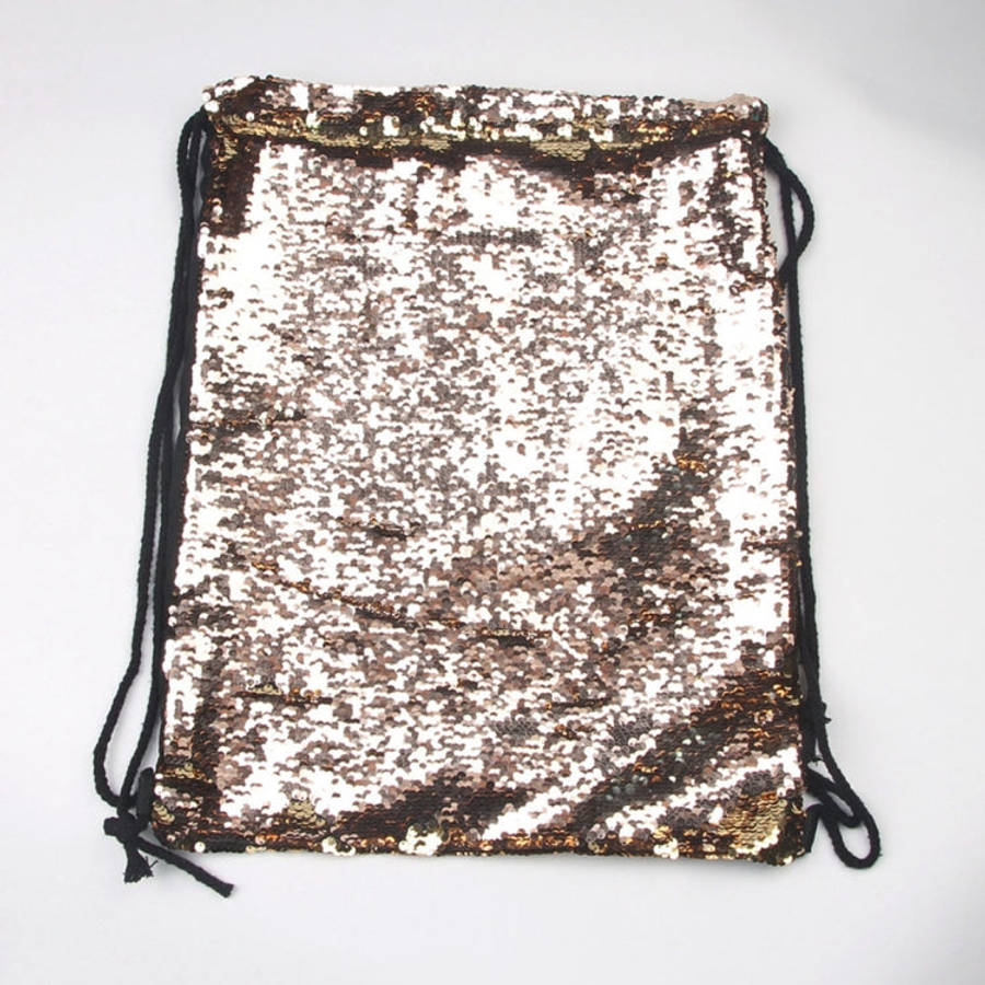 Mermaid Glittering Sequin Drawstring Sports Backpack Shoulder Bag