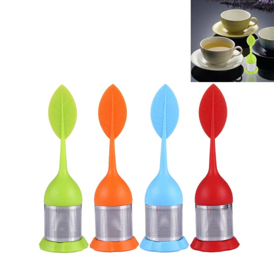 Food Grade Leaf Silicone Make Tea Bag Stainless Steel Tea Strainers, Random Color Delivery, Leaf ...