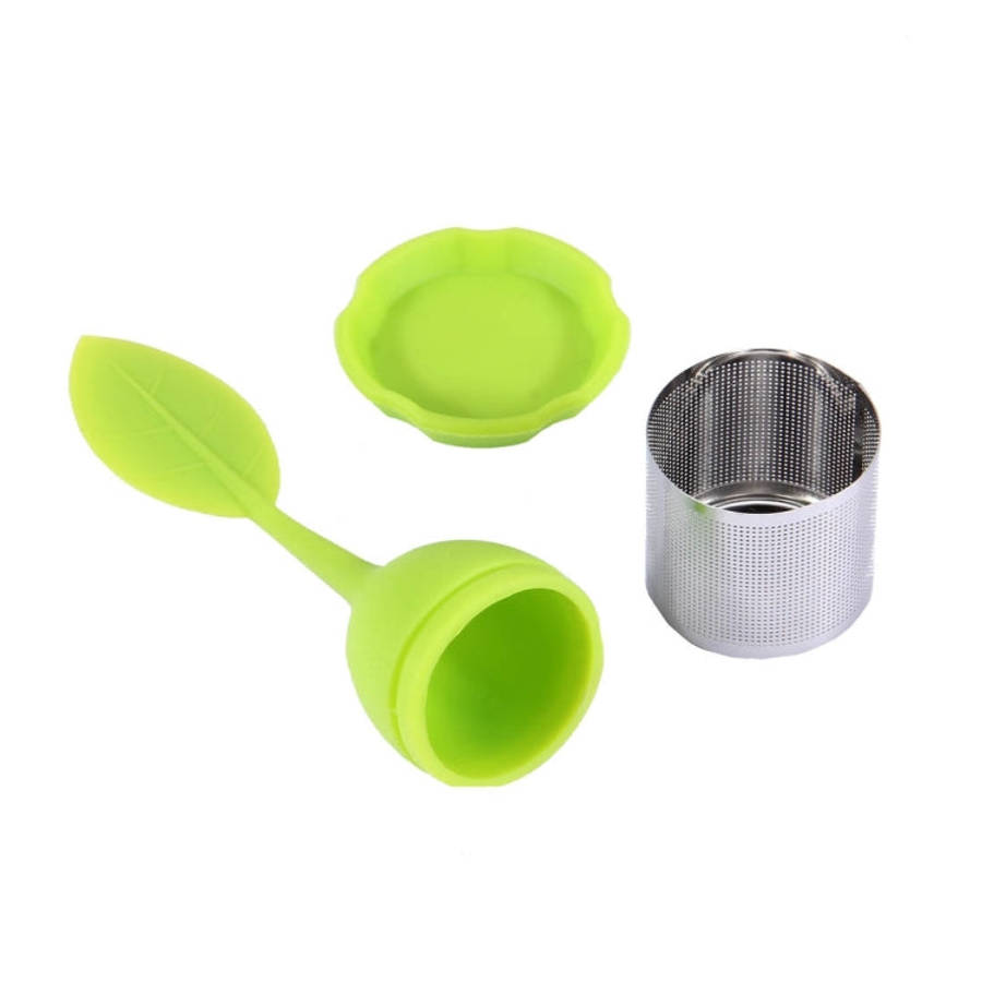 Food Grade Leaf Silicone Make Tea Bag Stainless Steel Tea Strainers, Random Color Delivery, Leaf ...