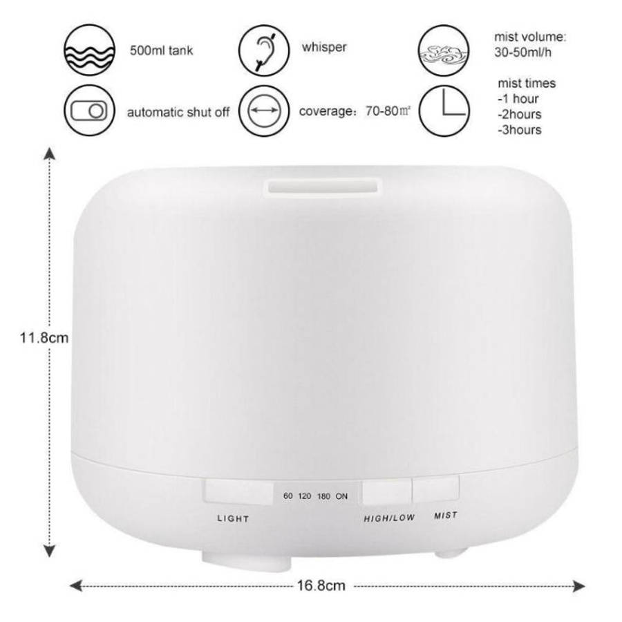 T500 Remote Control Clear White Air Humidifier Automatic Alcohol Sprayer Essential Oil Diffuser U...