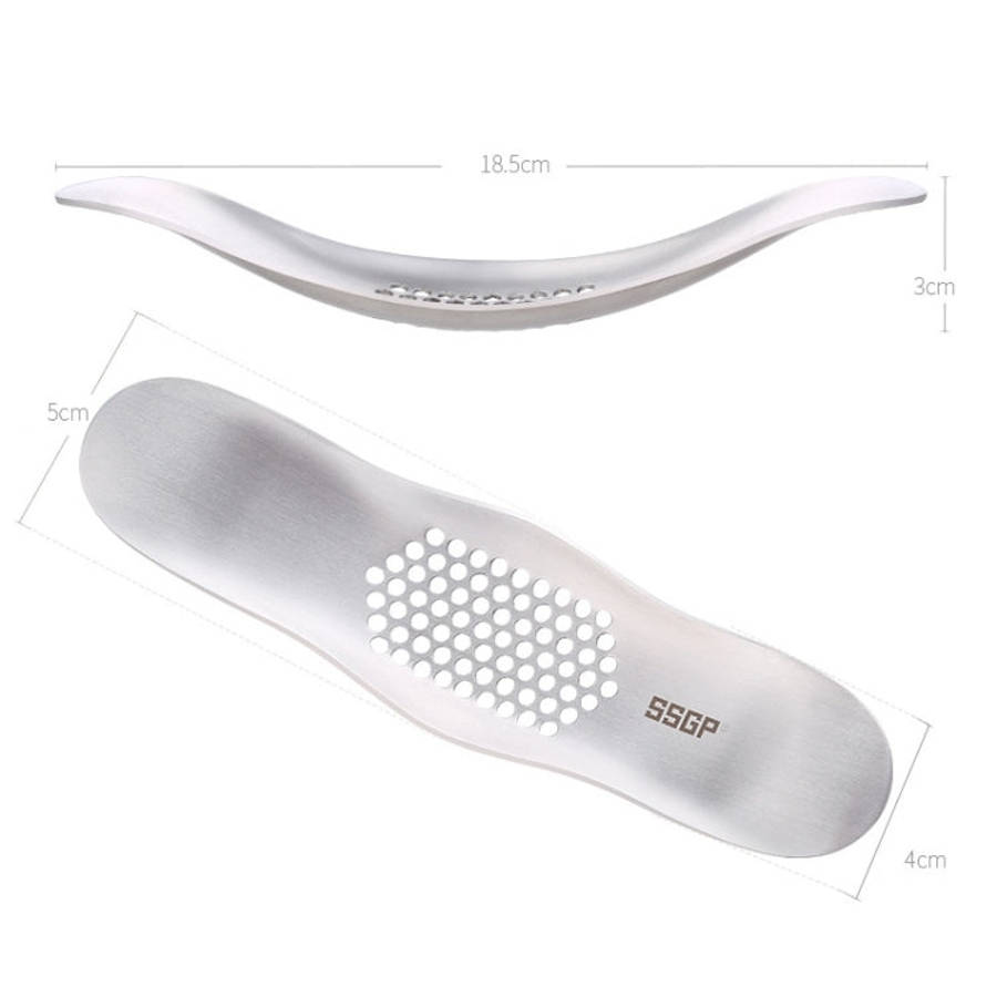 SSGP Kitchen Tool Manual 304 Stainless Steel Brushed Texture Garlic Presser, 304 Stainless Steel ...