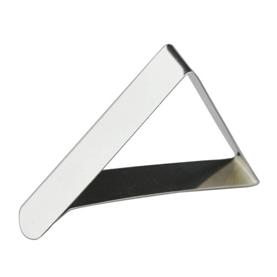 10 PCS Stainless Steel Tablecloth Clip Adjustable Triangle Clamp Holder, 10 PCS