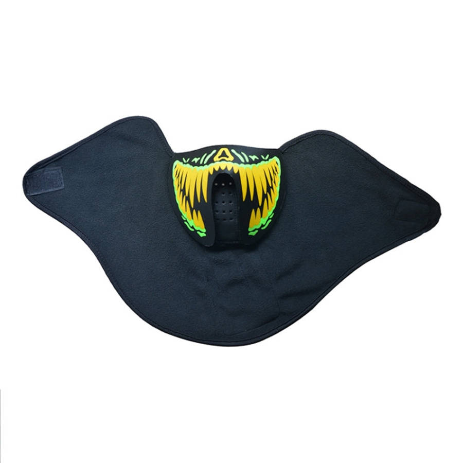 FG-MA-01 Halloween Mask Voice Control LED Cold Light Terror Cosplay Mask, FG-MA-01