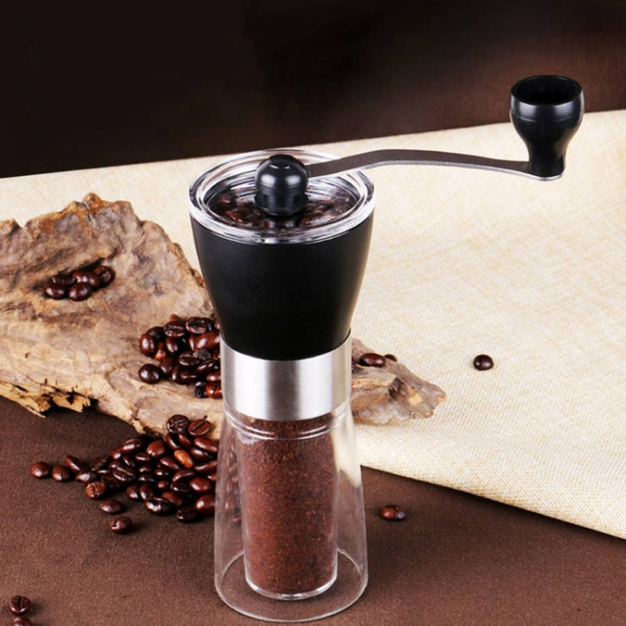 Portable Conical Burr Mill Manual Spice Herbs Hand Grinding Machine Coffee Grinder, Capacity: 36g...