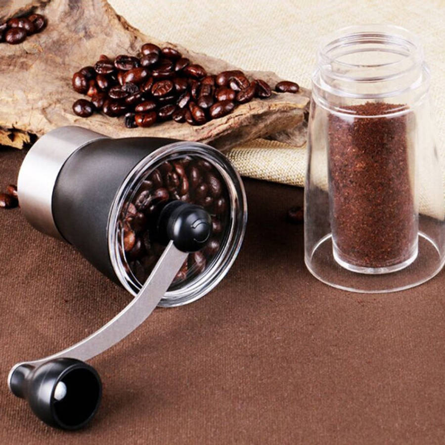 Portable Conical Burr Mill Manual Spice Herbs Hand Grinding Machine Coffee Grinder, Capacity: 36g...