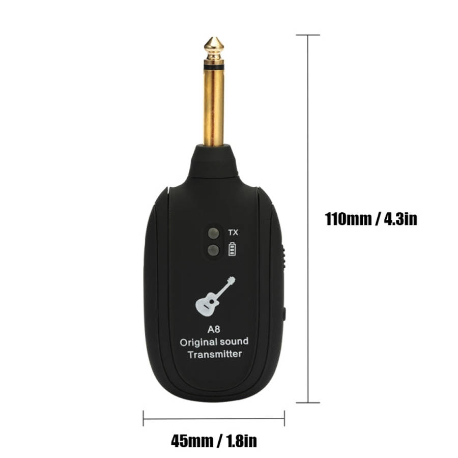 Guitar Wireless Transmitter Receiver A8 Electric Guitar Wireless Connection System Pickups, Guita...