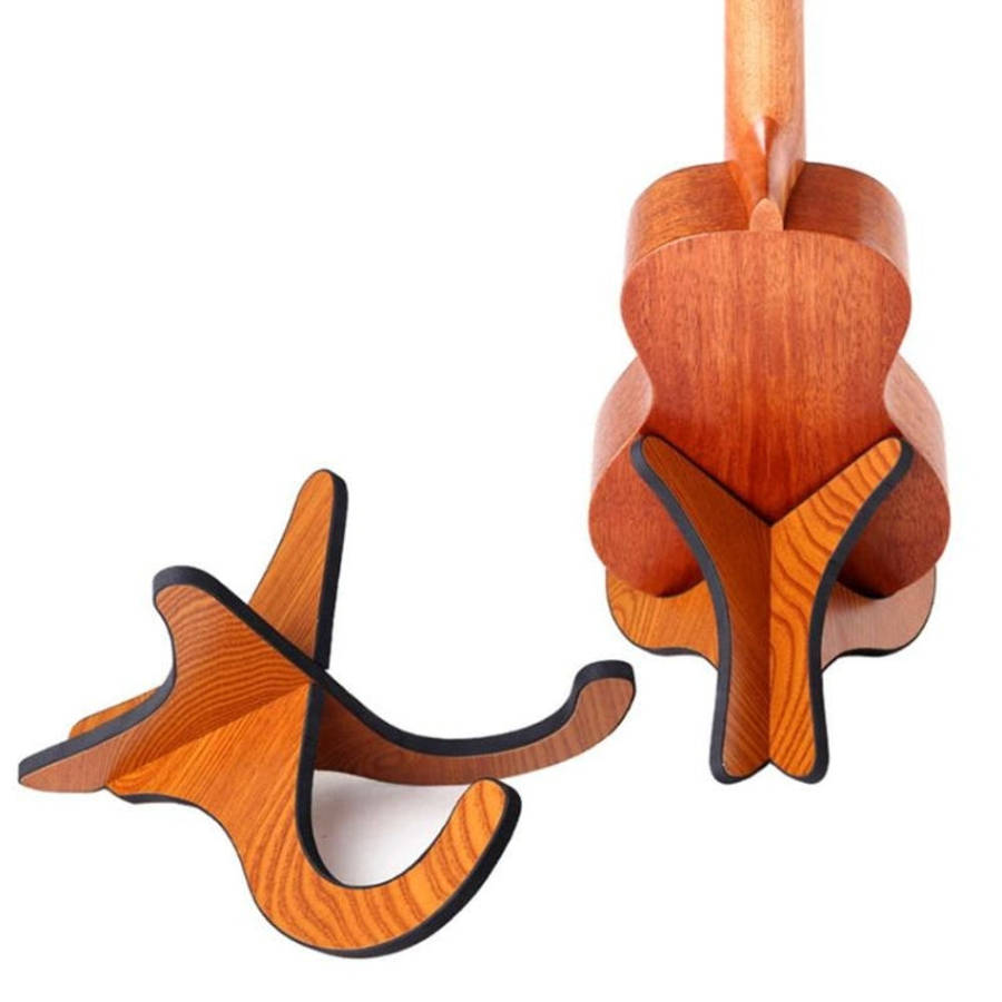 Ukulele Shelf Violin Wooden Zither Folding Vertical Bracket, Ukulele Shelf