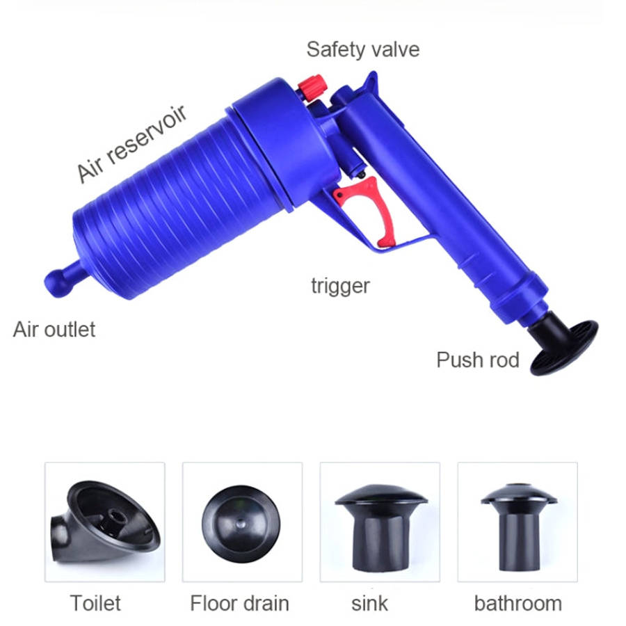 Kitchen Toilet High Pressure Drain Pipes Sinks Air Power Blaster Cleaner Plunger Clog Remover, Pr...