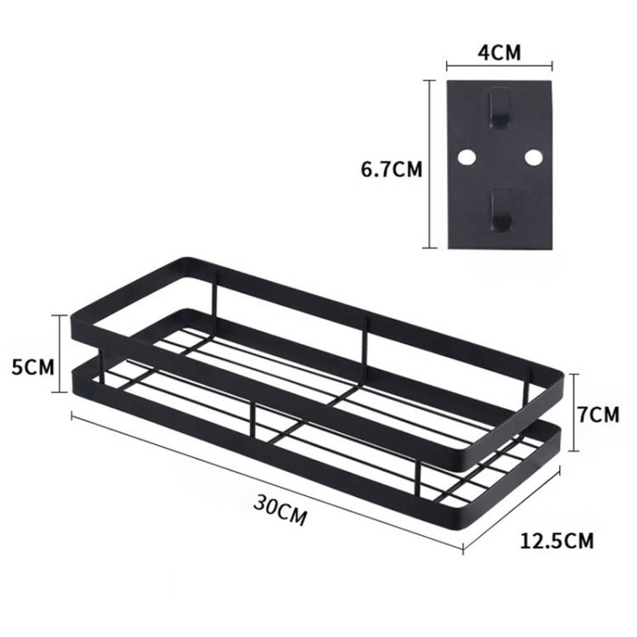 30cm Kitchen Punch-free Wall Mount Seasoning Storage Rack, 30cm