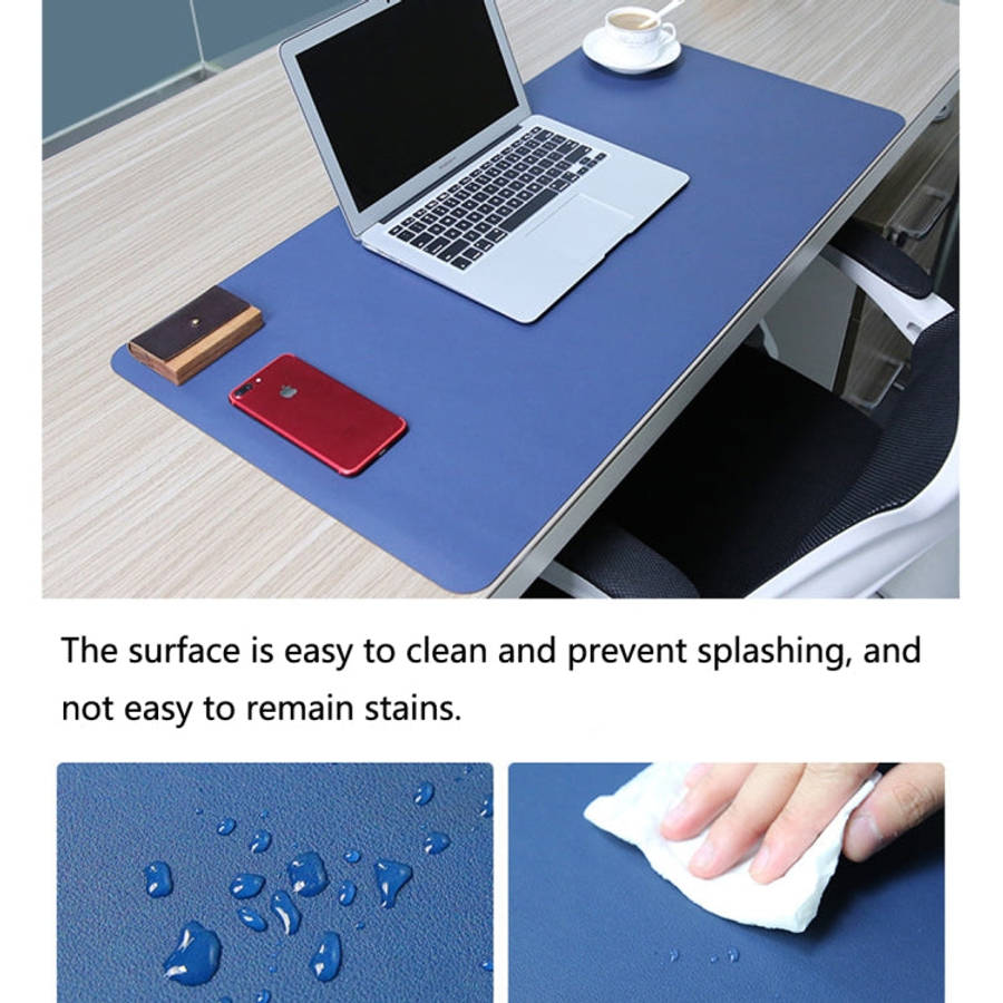Multifunction Business PU Leather Mouse Pad Keyboard Pad Table Mat Computer Desk Mat, Size: 120 x...