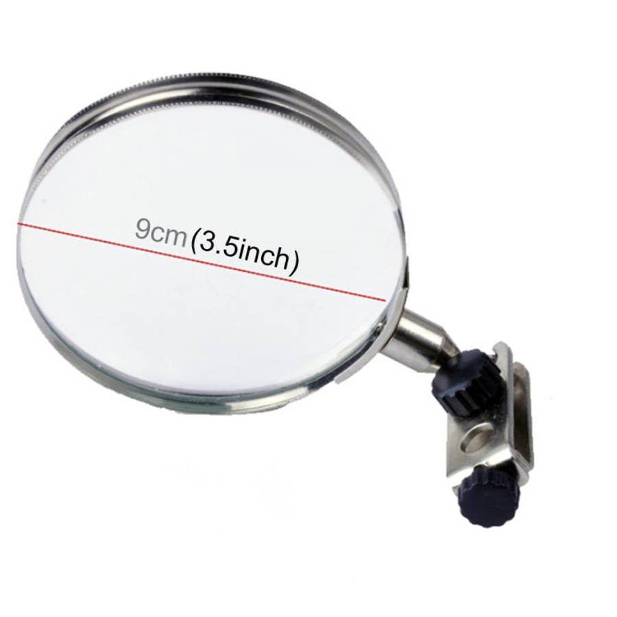 90mm Diameter 5X Multifunction Spring Iron Stand with Magnifying Glass, 5X