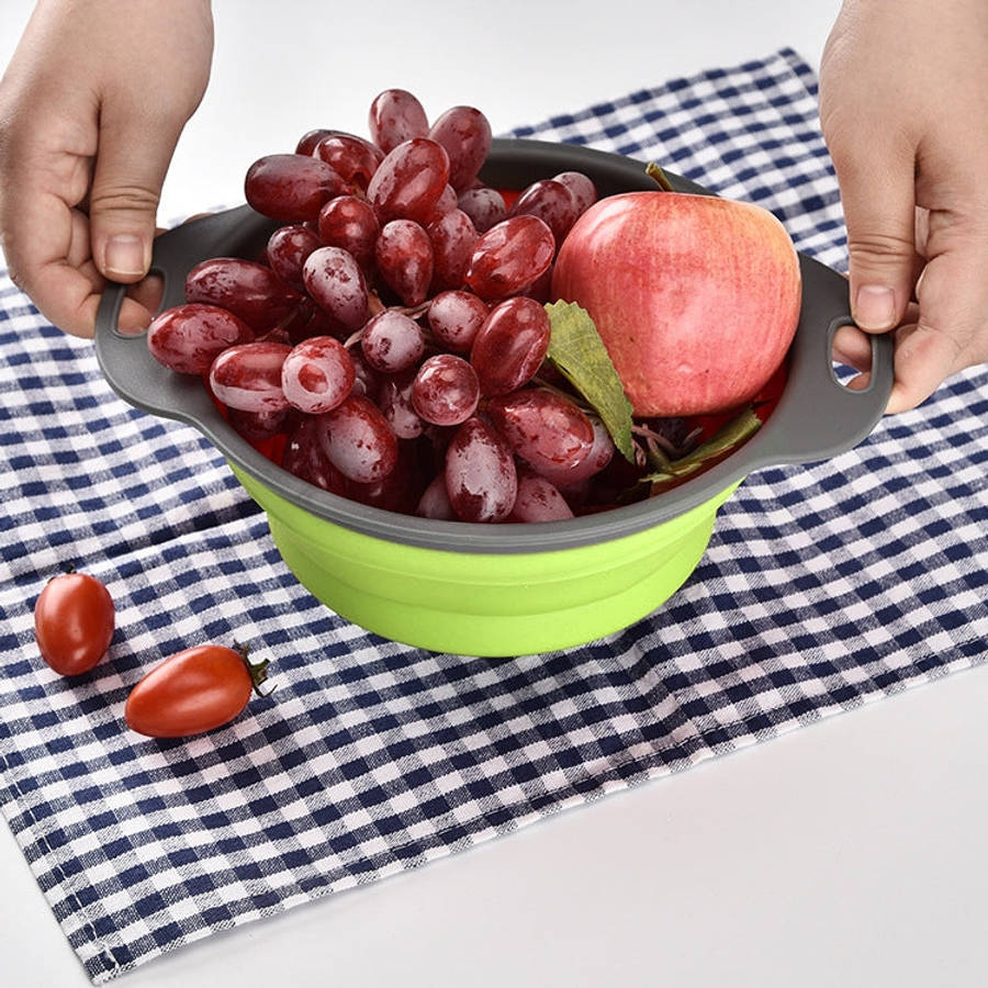 Creative Folding Vegetables Fruits Storage Basket Organizer Drain Basket, L, Size: 29.5*23.5*10cm...
