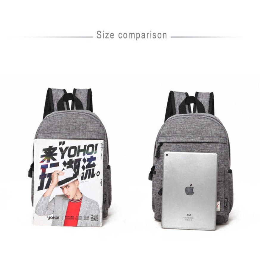 Universal Multi-Function Canvas Cloth Laptop Computer Shoulders Backpack Students Bag for 13-15 i...